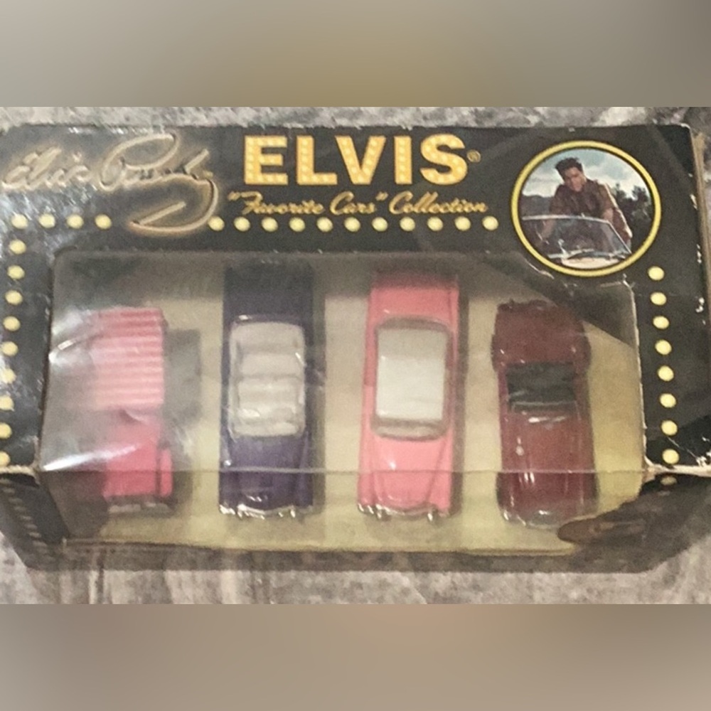 Preowned Mattel Pink and Purple Classic Car Toy Set 2001 Match Box Collectibles - Picture 1 of 16